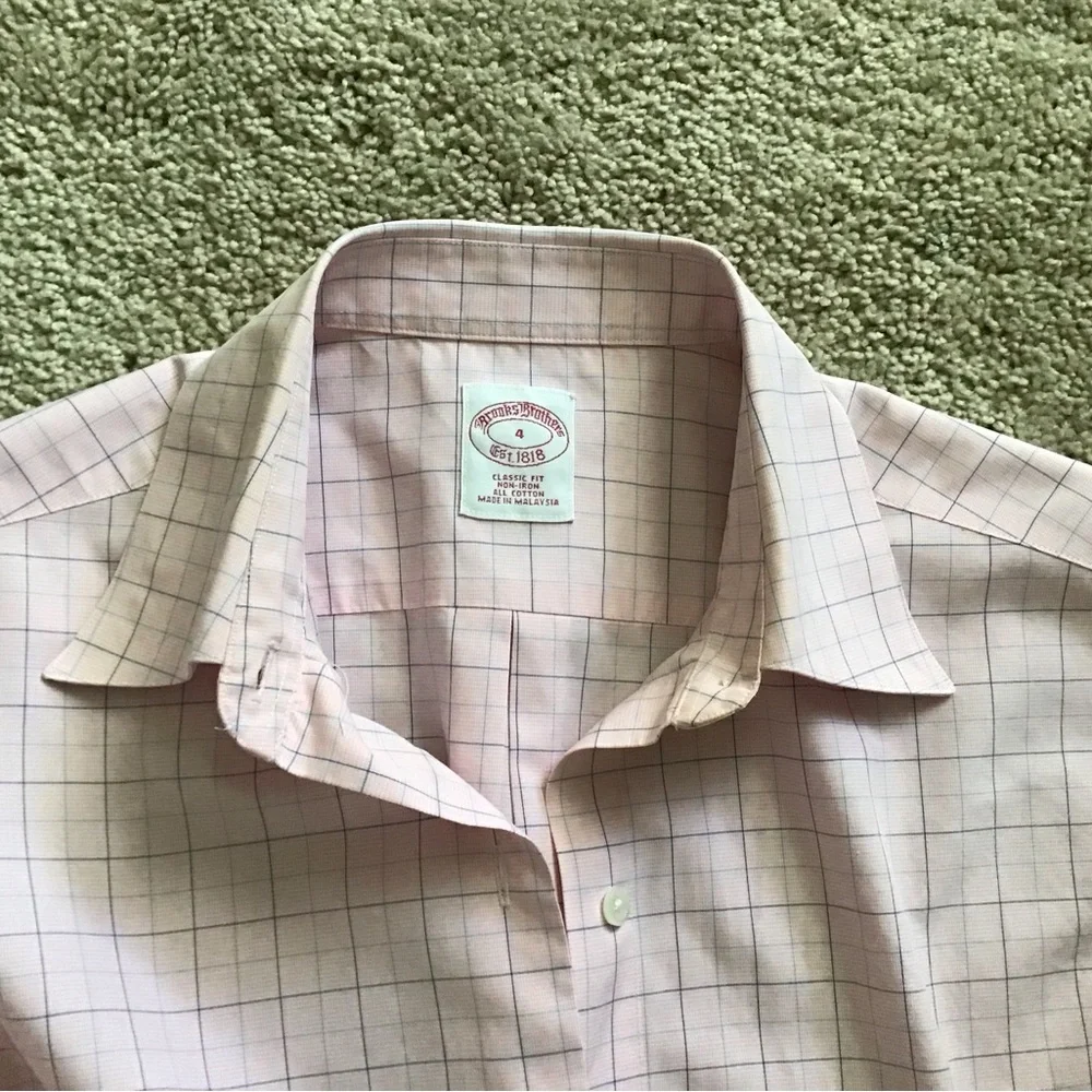 Cotton Shirt, Brooks Brother Size 4 - Picture 3 of 8